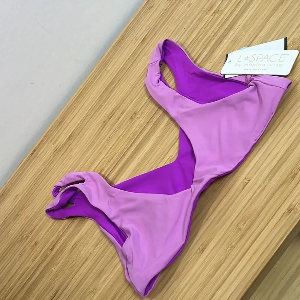 NWT L Space S‎ One Wave Reversible Top Pitaya Purple LS0WT20 Bikini Top